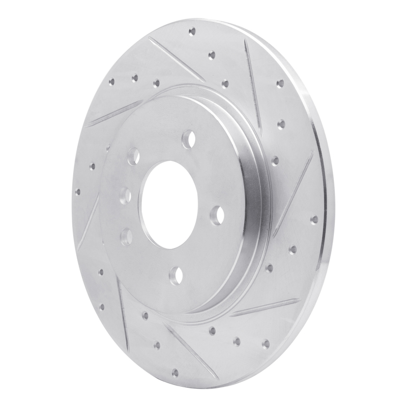 Buick TERRAZA Brake Rotor (1) - Rear Right - R1 Concepts - Drilled & Slotted - Silver - 2005